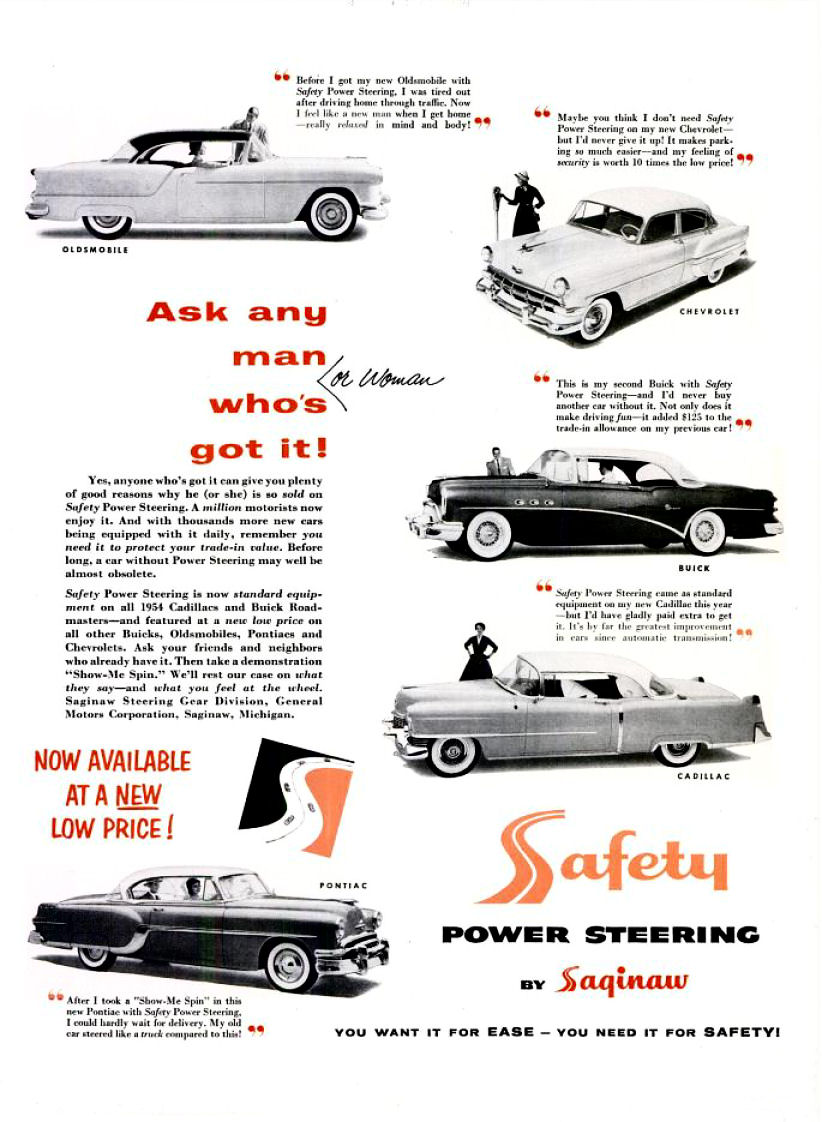 1954 General Motors Auto Advertising